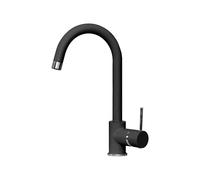 Plados Rubinetto Cucina Miscelatore Monocomando in Ultragranit colore Black Matt UG70 - PETRAMIX