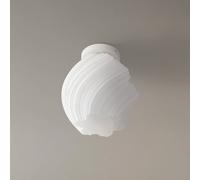 Plafone Lindby Nuvia, altezza 32 cm, bianco, stampa 3D LINDBY