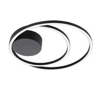 Plafoniera Moderna Ruotale Led Alluminio Nero