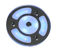 Plafoniera 12V 24V Dimmerabile Led Contatto Interruttore ultrasottile 3W Luce interna for camper Caravan Camper e barca Mini sezione(Blue and warm white)