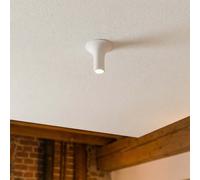 Plafoniera Ø167x170mm GU10 in Gesso Pitturabile Rotonda