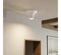 Plafoniera Ø167x90mm GU10 in Gesso Pitturabile Rotonda