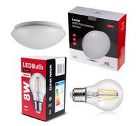 Plafoniera 1xE27 Maclean Sensore a Infrarossi IP20 + Lampadina MCE268 WW