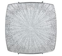 Plafoniera 1xE27 Ganci Cromo Vetro Lastra Diamantino Decoro Tagli E-Energy Mina