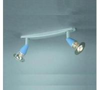 PLAFONIERA 2 SPOT DISCO AZZURRO 230V 2x MAX 40W R50 MASSIVE PHILIPS 04890/62/83