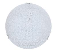 Plafoniera 2xE27 Ganci Cromo Vetro Lastra Gran Ruota E-Energy Maia