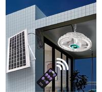 Plafoniera 400W a sospensione con Pannello solare telecomando esterno IP55