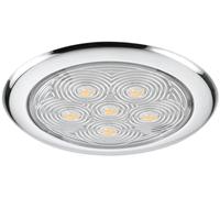PLAFONIERA 6 LED LUCE BIANCA D 110 MM ACCESSORI NAUTICA