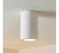 Plafoniera Ø70 x 110mm GU10 in Gesso Pitturabile Cilindrica