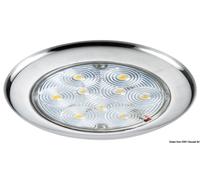 Plafoniera 9 LED luce bianca luce di cortesia inox