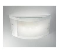 Plafoniera a 2 luci BRIDGE-3 2 X E27 LED 8W Bianco-vetro