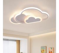 Plafoniera a forma di nuvola creativa con telecomando dimmerabile, plafoniera in acrilico da incasso per soggiorno, camera da letto, corridoio e camera dei bambini, 52 cm (20,5 in) 36 W