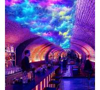 Plafoniera a LED 3D con effetti RGB Thunder, illuminazione dinamica controllata da app, per sala giochi, bar e sfondo per feste