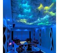 Plafoniera a LED 3D con effetti RGB Thunder, illuminazione dinamica controllata da app, per sala giochi, bar e sfondo per feste