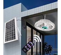Plafoniera a Led 400W Circolare con sensore pannello solare 9000mAh FO-11-27