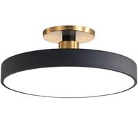 Plafoniera A LED A Filo Semplice E Moderna, Design Ultrasottile, Lampada da Soffitto A Risparmio Energetico, Illuminazione A Soffitto Piatta, 3000-6000k, Oscuramento Infinito, Dark, 19.7in