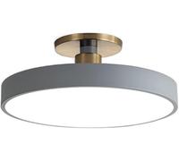 Plafoniera A LED A Filo Semplice E Moderna, Design Ultrasottile, Lampada da Soffitto A Risparmio Energetico, Illuminazione A Soffitto Piatta, 3000-6000k, Oscuramento Infinito, Dark Gray, 19.7in
