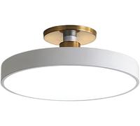 Plafoniera A LED A Filo Semplice E Moderna, Design Ultrasottile, Lampada da Soffitto A Risparmio Energetico, Illuminazione A Soffitto Piatta, 3000-6000k, Oscuramento Infinito, White, 15.7in