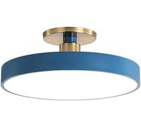 Plafoniera A LED A Filo Semplice E Moderna, Design Ultrasottile, Lampada da Soffitto A Risparmio Energetico, Illuminazione A Soffitto Piatta, 3000-6000k, Oscuramento Infinito, Blue, 11.8in