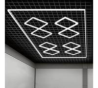 Plafoniera a led a nido d'ape 6500K, luci da garage esagonali, for garage
