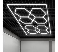 Plafoniera a led a nido d'ape 6500K, luci da garage esagonali, for garage