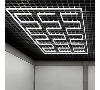 Plafoniera a led a nido d'ape 6500K, luci da garage esagonali, for garage