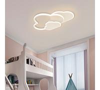 Plafoniera a LED a nuvola da 42 W bianca montata a soffitto per camera da letto, soggiorno, sala da pranzo, studio, cucina, lampadario a soffitto per interni