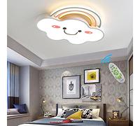 Plafoniera a LED Bambini Lampada a Sospensione Moderno Nuvole Arcobaleno Design Camera da letto Lampadario Dimmerabile Con Telecomando Soggiorno Lampada da Soffitto Tavolo da Pranzo Lampada