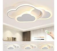 Plafoniera a LED da 32 W, Lampada da soffitto Creative Cloud, Luce Bianca 6000 K, plafoniere Bianche Moderne, utilizzata in Soggiorno, Camera da Letto, corridoio e cameretta dei Bambini 42 cm * 2
