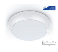 Plafoniera A Led Da Soffitto o Parete Freddo 6400K 17W IP65 Anche Esterno Diamet