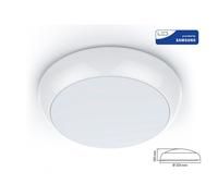 Plafoniera A Led Da Soffitto o Parete Freddo 6400K 17W IP65 Anche Esterno Diamet