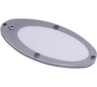 Plafoniera a led dimatec ovale argento