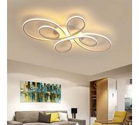 Plafoniera a LED Dimmerabile 3000K-6500K Design creativo Lampada da soggiorno Paralume in acrilico con telecomando Lampada da soffitto regolabile, Studio, Sala da pranzo, Camera da letto, Lampada da