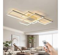 Plafoniera a LED dimmerabile 90CM 68W 6200LM Lampada da soggiorno bianca moderna Apparecchio ad alta efficienza energetica per l'arredamento della casa Elegante soluzione di illuminazione a soffitto