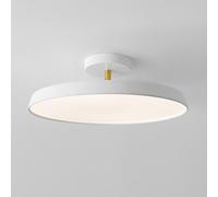 Plafoniera a Led Dimmerabile con Telecomando, Moderna Plafoniera Semi-Incasso,Da da Soffitto Rotonda Minimalista Nordica per Camera da Letto, Soggiorno, Cucina e Lavanderia./Bianco/30 cm