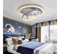Plafoniera A LED Dimmerabile Con Telecomando Plafoniera For Cameretta For Bambini Decorativa Superficie Lunare Design Astronauta For Ragazzi Ragazze Camera Da Letto Lampada A Sospensione(60CM)