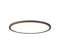 Plafoniera a Led Dimmerabile, Finitura Effetto Legno, Rotonda, con Telecomando, Moderna e Minimalista, Ideale per Cucina, Camera da Letto, Lavanderia e Soggiorno./47 cm