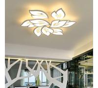 Plafoniera A LED Dimmerabile Moderna Lampada da Soffitto di Design A Forma di Fiore Soggiorno Camera da Letto Salotto Camera dei Bambini Corridoio Lampadario A Soffitto A P, Warm White, D85*H6cm