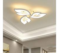 Plafoniera A LED Dimmerabile Moderna Lampada da Soffitto di Design A Forma di Fiore Soggiorno Camera da Letto Salotto Camera dei Bambini Corridoio Lampadario A Soffitto A P, Warm White, D60*H6cm