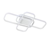 Plafoniera a LED dimmerabile, plafoniere da 45 W 5060LM per soggiorno con telecomando, 3 plafoniere a LED moderne rettangolari