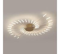 Plafoniera A LED Gypsophila, Plafoniere Nordic Lighting Lampadari Moderni per Fuochi D'artificio da 1 W con Acrilico, per Soggiorno Camera da Letto Corridoio, Gold 42 Head