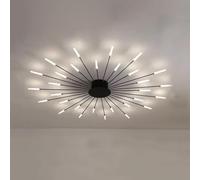 Plafoniera A LED Gypsophila, Plafoniere Nordic Lighting Lampadari Moderni per Fuochi D'artificio da 1 W con Acrilico, per Soggiorno Camera da Letto Corridoio, Black 30 Head