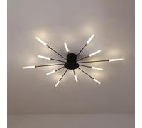 Plafoniera A LED Gypsophila, Plafoniere Nordic Lighting Lampadari Moderni per Fuochi D'artificio da 1 W con Acrilico, per Soggiorno Camera da Letto Corridoio, Black 12 Head