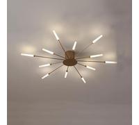 Plafoniera A LED Gypsophila, Plafoniere Nordic Lighting Lampadari Moderni per Fuochi D'artificio da 1 W con Acrilico, per Soggiorno Camera da Letto Corridoio, Gold 12 Head
