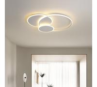 Plafoniera a LED Lampada da Soffitto 38W Forma 3 Cerchi Sovrapposti 4218lm