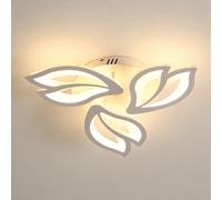 Plafoniera a LED, Lampada da soffitto da 45 W, Lampadario moderno a LED 4500LM per soggiorno, camera da letto e corridoi Luce bianca calda 3000 K