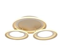 Plafoniera a LED, lampada da soffitto, lampada da corridoio, anelli orientabili, sabbia, metallo, L 62,5 cm