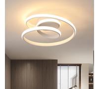 Plafoniera a LED, lampada da soffitto moderna 36W bianco caldo 3000K, plafoniera a LED dal design a spirale per camera da letto, sala da pranzo, cucina