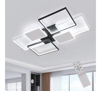 Plafoniera a LED, lampada da soffitto moderna quadrata dimmerabile da 72 W con telecomando per soggiorno, sala da pranzo, camera da letto l
