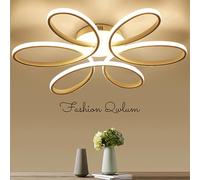 Plafoniera A LED, Lampada da Soffitto per Camera da Letto Lampada da Soffitto Moderna Dimmerabile Design Floreale Elegante, Lampadario A Sospensione in Acrilico con Montaggio A Incasso per Soggiorno